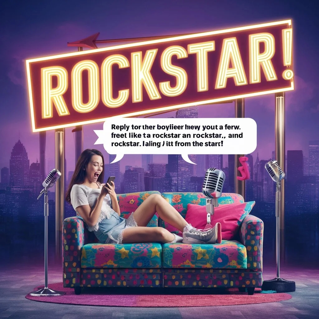 Feeling like a rockstar! Nailed it from the start
